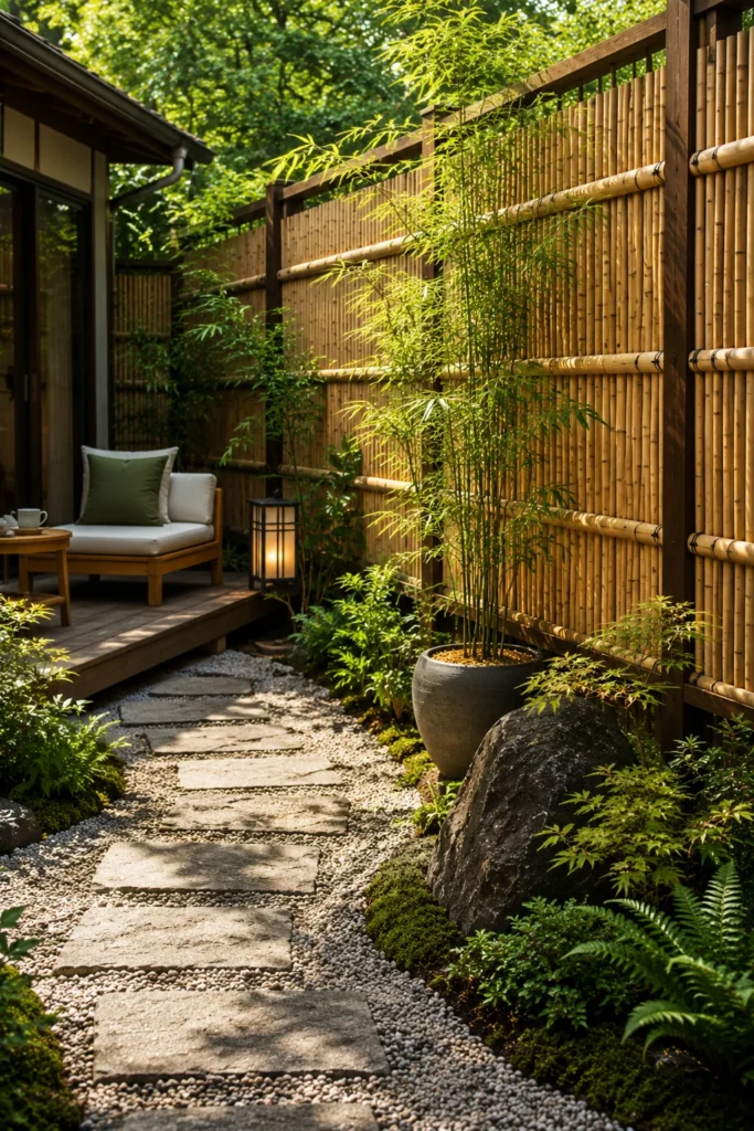 Add a Bamboo Privacy Screen