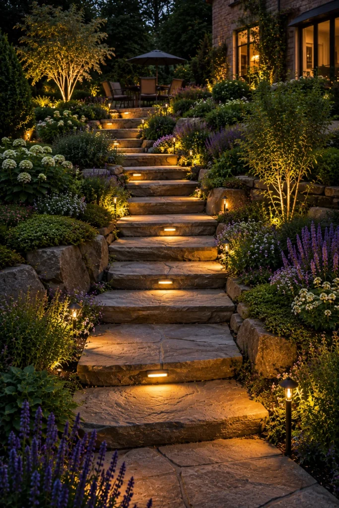 Add a Natural Stone Garden Stairway