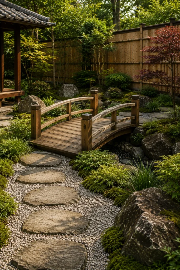 Add a Wooden Garden Bridge