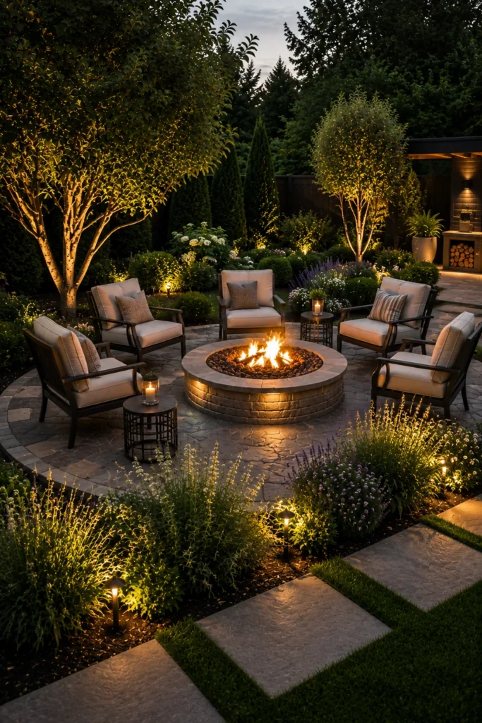 Build a Fire Pit Conversation Area