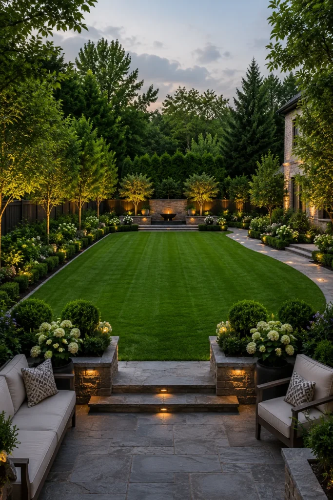 Create a Garden With a Grand Central Lawn