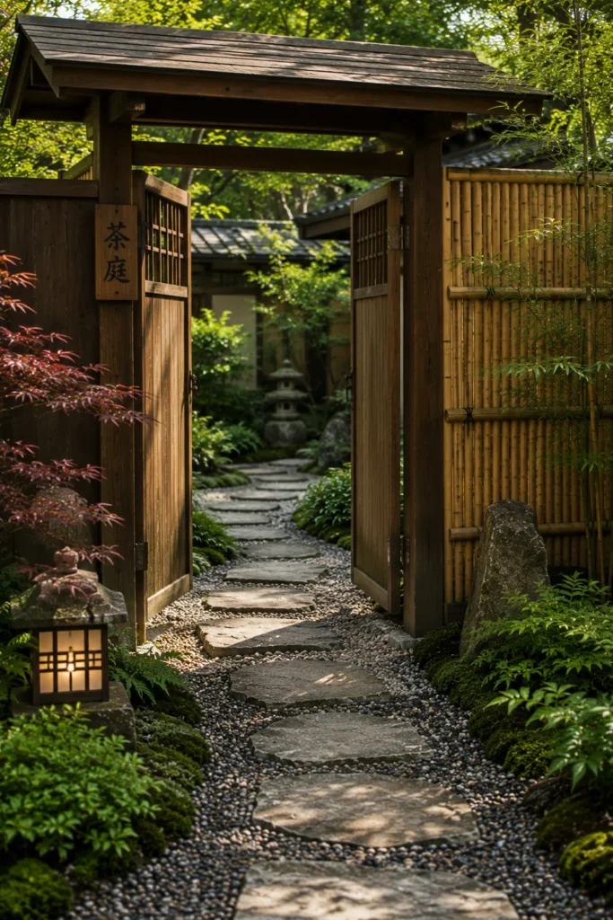 Create a Tea Garden Entrance