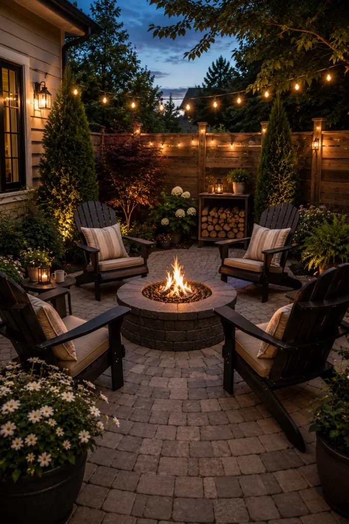 Small Patio With a Fire Pit
