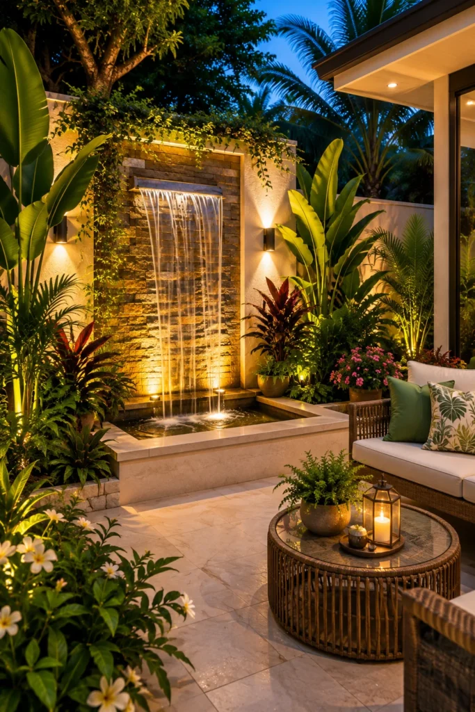Add a Small Tropical Waterfall