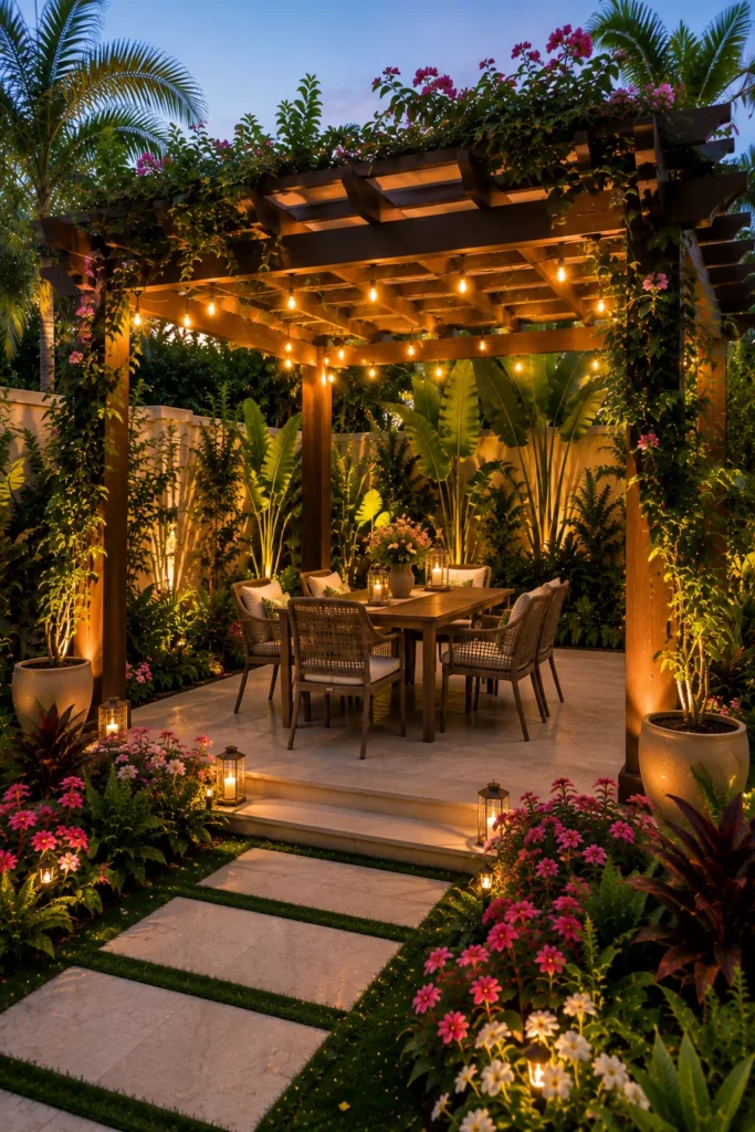 Add a Tropical Pergola