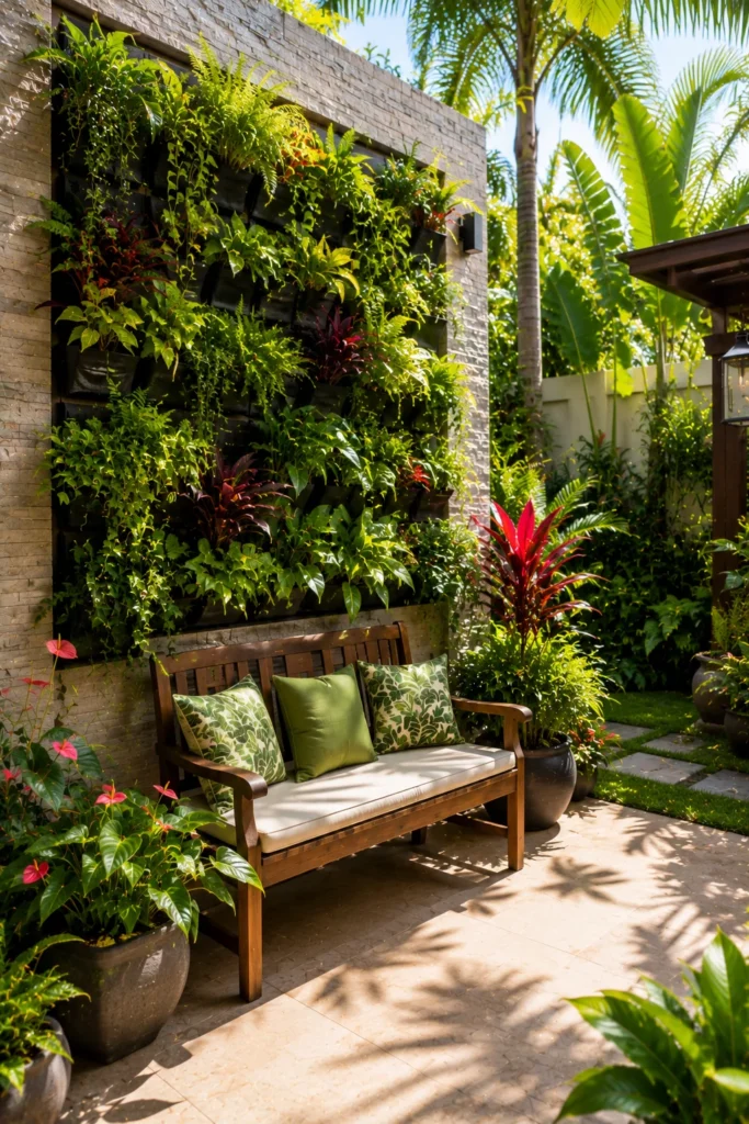 Add a Tropical Vertical Garden
