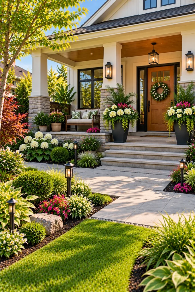 Beautiful Porch Garden