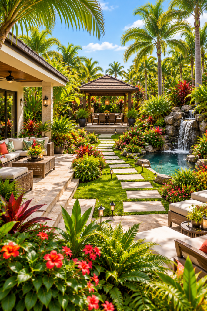 Create a Complete Tropical Resort Backyard