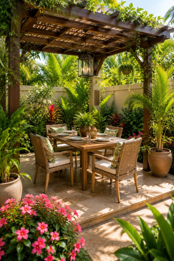 Create a Tropical Dining Corner
