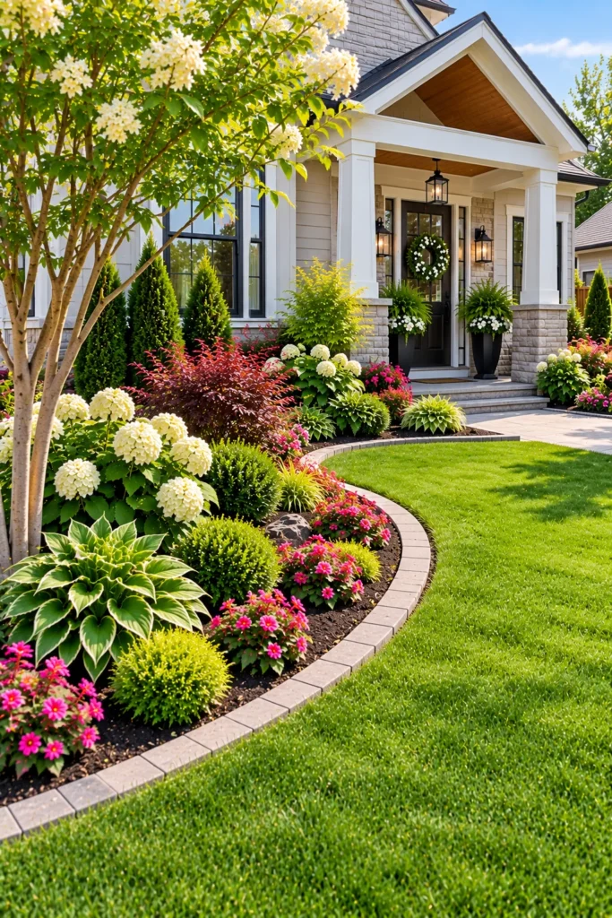 Curved Front Garden Bed