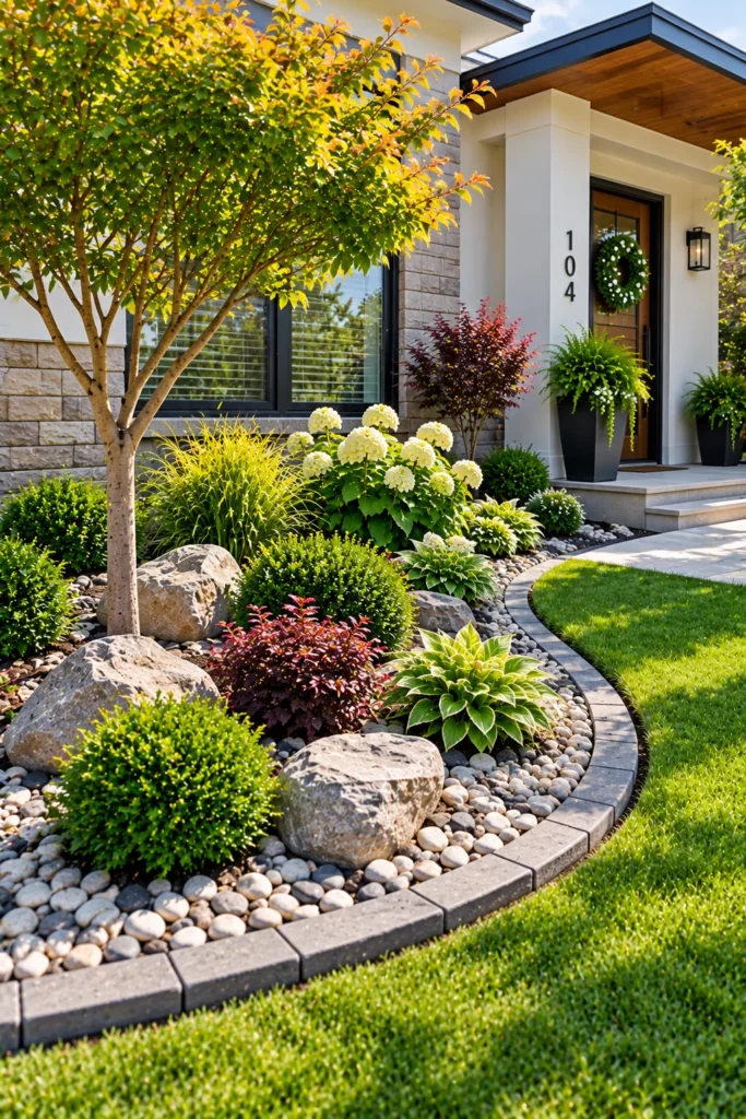 Decorative Rocks Around Plants