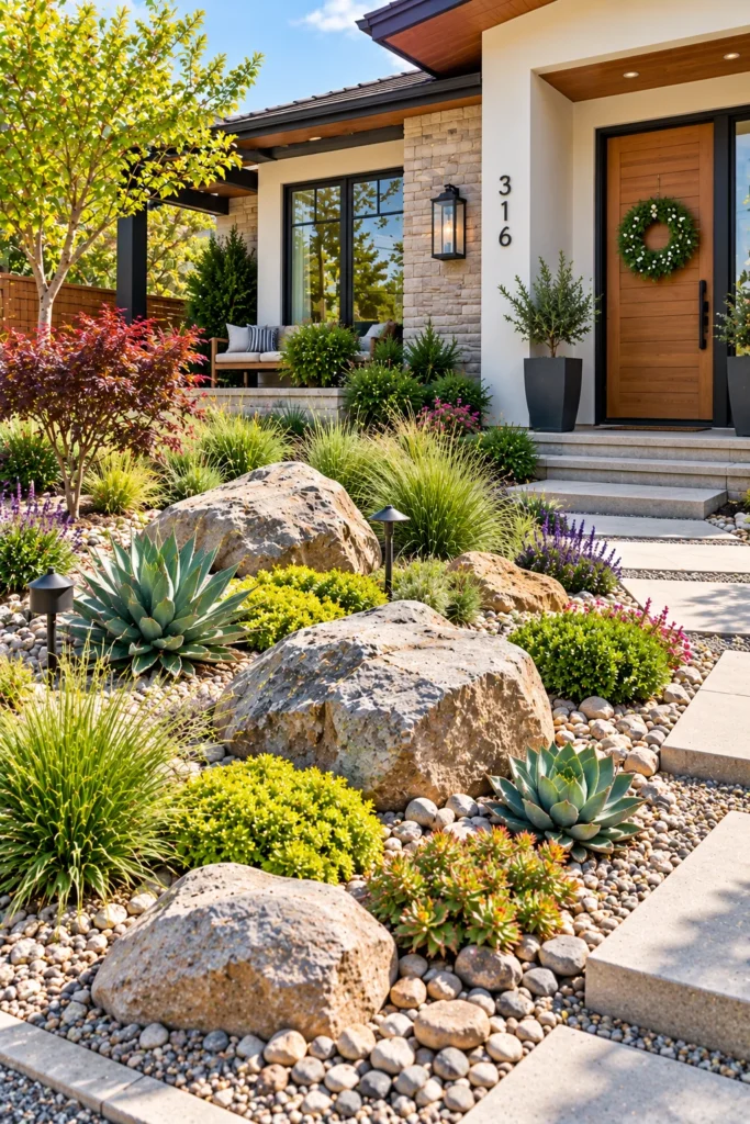 Front Yard Rock Garden