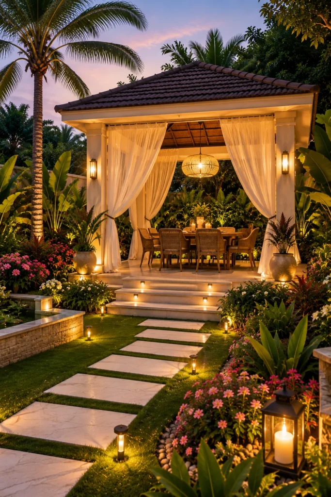 Make a Tropical Garden Gazebo