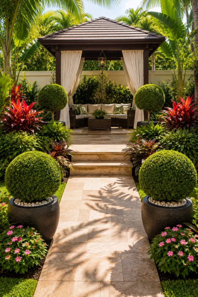 Use Round Topiary Plants